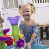 imageStep2 Summer Showers Splash Tower Water Table for Kids Outdoor Kids Water Sensory Table Ages 15 Years Old 8 Piece Water Toy Accessories Blue ampamp GreenLazy Maze River Run Water Table