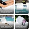 imageStep2 Vero Adjustable Back inPool Lounger with Storage Pool Chair Weighted WhiteLoveseat Weighted
