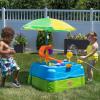 imageStep2 Waterpark Wonders TwoTier Water Table Kids Water Activity Sensory Playset Comes with Umbrella Summer Outdoor Toys 11 Piece Water Toy Accessories for Toddlers 15 Years Old