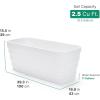 imageStep2 Wave Trough Planter Large Planters for Outdoor Plants Gardening and Flower Pot for Patio or Porch Efficient Drainage Durable Plastic White 2Pack