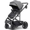 imageBassinet Stroller for Baby Convertible Infant Strollers w Reversible Seat ampamp Cup Holder 2in1 RearFacing Pram from Newborn to Toddler OneHand Easy Fold Coches para Bebes 516M GreyGrey