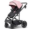 imageBassinet Stroller for Baby Convertible Infant Strollers w Reversible Seat ampamp Cup Holder 2in1 RearFacing Pram from Newborn to Toddler OneHand Easy Fold Coches para Bebes 516M GreyPink