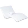 imageStep2 Vero Adjustable Back inPool Lounger with Storage Pool Chair Weighted WhiteLoveseat Weighted