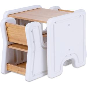 imageStep2 Harmony Kids Table ampamp Chair Set Playroom Activity Table for Arts ampamp Crafts Made of Durable Plastic for Toddlers 2 Years Old Architectural WhiteWhite