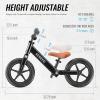 imageSEREED Toddler Balance Bike 2 Year Old No Pedal Kids Bicycle Toys for 25 Years Old ToolFree Adjustment Customize Plate with Stickers Gift for 23 Boys Girls BlackBlack