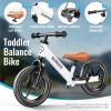 imageSEREED Toddler Balance Bike 2 Year Old No Pedal Kids Bicycle Toys for 25 Years Old ToolFree Adjustment Customize Plate with Stickers Gift for 23 Boys Girls BlackWhite