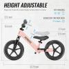 imageSEREED Toddler Balance Bike 2 Year Old No Pedal Kids Bicycle Toys for 25 Years Old ToolFree Adjustment Customize Plate with Stickers Gift for 23 Boys Girls BlackPink