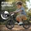 imageSEREED Toddler Balance Bike 2 Year Old No Pedal Kids Bicycle Toys for 25 Years Old ToolFree Adjustment Customize Plate with Stickers Gift for 23 Boys Girls BlackBlack