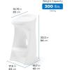 imageStep2 inPool Stool OutdoorIndoor Waterproof Patio Furniture Bar Stool Pool Lounge Chair Made of Durable Resin Weighted White