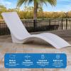 imageStep2 Vero Pool Lounger and Folding Adult Flip Seat Bundle OutdoorIndoor Waterproof Patio Furniture Provides Back Support When Sitting Made of Durable Plastic WhiteCapri Blue