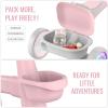 imageSEREED Colorful Lighting Toddler Tricycle for 25 Years Old Boys Girls Adjustable SeatampampHandlebar Trike Removable Basket Birthday Gift Idea for Kids Ages 2 PurplePink