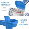 imageSEREED Colorful Lighting Toddler Tricycle for 25 Years Old Boys Girls Adjustable SeatampampHandlebar Trike Removable Basket Birthday Gift Idea for Kids Ages 2 PurpleBlue