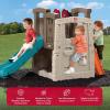 imageStep2 Woodland Climber II Kids Playset Ages 2 6 Years Old Toddler Slide and Climbing Wall Outdoor Playground for Backyard Sturdy Plastic Frame Easy Set Up