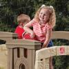 imageStep2 Woodland Climber II Kids Playset Ages 2 6 Years Old Toddler Slide and Climbing Wall Outdoor Playground for Backyard Sturdy Plastic Frame Easy Set Up