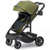 imagenewyoo Bassinet Stroller for Infant Nestro 516M Convertible BabyToddler Strollers w Reversible Seat ampamp Cup Holder Coches para Bebes 2in1 RearFacing Pram OneHand Quick Fold BlackGreen
