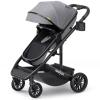 imagenewyoo Bassinet Stroller for Infant Nestro 516M Convertible BabyToddler Strollers w Reversible Seat ampamp Cup Holder Coches para Bebes 2in1 RearFacing Pram OneHand Quick Fold BlackGrey