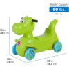 imageStep2 Dino Dash Kids Push Car Foot Powered Ride On Toy Practice Balance with 4 Wheels Track Not Included Made of Durable Plastic Max Weight 50 lbs for Toddlers 25 Years Old Green