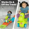 imageStep2 Dino Dash Kids Push Car Foot Powered Ride On Toy Practice Balance with 4 Wheels Track Not Included Made of Durable Plastic Max Weight 50 lbs for Toddlers 25 Years Old Green