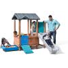 imageStep2 Woodland Adventure Playhouse ampamp Slide Kids Outdoor Playset Backyard Playground Set Swings Storage Drawer Made of Wood ampamp Durable Plastic Outside Jungle Gym for Children 38 Years Old
