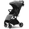 imagenewyoo GlideTow TR18M Compact Travel Stroller for Toddlers Lightweight ampamp Airplane Ready Stroller for BabyInfant w Telescoping Handle and Cup Holder OneHand Quick Fold Near Flat Recline Seat GrayGray