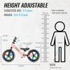 imageSEREED Toddler Balance Bike 2 Year Old No Pedal Kids Bicycle Toys for 25 Years Old ToolFree Adjustment Customize Plate with Stickers Gift for 23 Boys Girls White LightingPink Lighting
