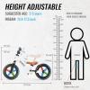 imageSEREED Toddler Balance Bike 2 Year Old No Pedal Kids Bicycle Toys for 25 Years Old ToolFree Adjustment Customize Plate with Stickers Gift for 23 Boys Girls White LightingWhite Lighting