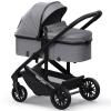 image:imagenewyoo Infant Stroller with Bassinet Mode Nestro 516M Convertible Baby Strollers with Reversible Seat amp Cup Holder Coches para Bebes 2in1 RearFacing Pram Warm TaupeGray
