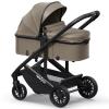 image:imagenewyoo Infant Stroller with Bassinet Mode Nestro 516M Convertible Baby Strollers with Reversible Seat amp Cup Holder Coches para Bebes 2in1 RearFacing Pram Warm TaupeWarm Taupe