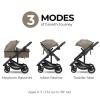 image:imagenewyoo Infant Stroller with Bassinet Mode Nestro 516M Convertible Baby Strollers with Reversible Seat amp Cup Holder Coches para Bebes 2in1 RearFacing Pram Warm TaupeWarm Taupe