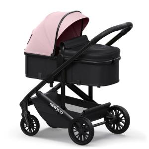 image:imagenewyoo Infant Stroller with Bassinet Mode Nestro 516M Convertible Baby Strollers with Reversible Seat amp Cup Holder Coches para Bebes 2in1 RearFacing Pram Warm TaupePink
