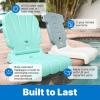 image:imageStep2 Kids Shell Flip Seat Portable Outdoor Chair for Poolside Camping Beach Stadium Providing Back Support Made of UV20 Durable Plastic Mint