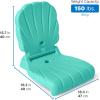 image:imageStep2 Kids Shell Flip Seat Portable Outdoor Chair for Poolside Camping Beach Stadium Providing Back Support Made of UV20 Durable Plastic Mint