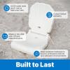 image:imageStep2 Seashell Flip Seat Adult Portable Outdoor Chair for Poolside Camping Beach Stadium Providing Back Support Made of UV20 Durable Plastic Incredible White