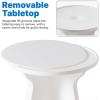 image:imageStep2 Vero Accent Table Use in Pools Up to 9 Water or Poolside Ledge OutdoorIndoor Waterproof Patio Furniture Made of Durable UV20 Plastic White