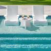 image:imageStep2 Vero Accent Table Use in Pools Up to 9 Water or Poolside Ledge OutdoorIndoor Waterproof Patio Furniture Made of Durable UV20 Plastic White