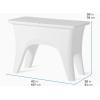 image:imageStep2 Vero inPool Entertaining Table Pool Ledge Side Table UVResistant Resin Removable Tabletop Insert White