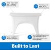 image:imageStep2 Vero inPool Entertaining Table Pool Ledge Side Table UVResistant Resin Removable Tabletop Insert White