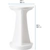 image:imageStep2 Vero inPool HighTop Bistro Table 42 in Outdoor BarHeight Table for Pool Ledges up to 36 in of Water UVResistant White