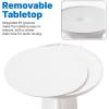 image:imageStep2 Vero inPool HighTop Bistro Table 42 in Outdoor BarHeight Table for Pool Ledges up to 36 in of Water UVResistant White