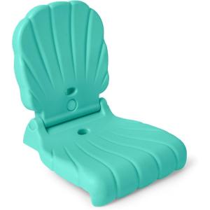image:imageStep2 Kids Shell Flip Seat Portable Outdoor Chair for Poolside Camping Beach Stadium Providing Back Support Made of UV20 Durable Plastic Mint