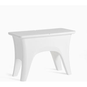 image:imageStep2 Vero inPool Entertaining Table Pool Ledge Side Table UVResistant Resin Removable Tabletop Insert White
