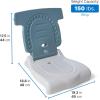 image:imageStep2 Seashell Flip Seat 2 Pack Adult Portable Outdoor Chairs for Poolside Camping Beach Stadium Providing Back Support Made of UV20 Durable Plastic Incredible WhiteAqua