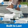 image:imageStep2 Seashell Flip Seat 2 Pack Adult Portable Outdoor Chairs for Poolside Camping Beach Stadium Providing Back Support Made of UV20 Durable Plastic Incredible WhiteWhite