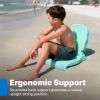 image:imageStep2 Seashell Flip Seat 2 Pack Adult Portable Outdoor Chairs for Poolside Camping Beach Stadium Providing Back Support Made of UV20 Durable Plastic Incredible WhiteMint