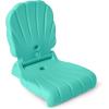 image:imageStep2 Seashell Flip Seat 2 Pack Adult Portable Outdoor Chairs for Poolside Camping Beach Stadium Providing Back Support Made of UV20 Durable Plastic Incredible WhiteMint