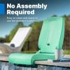image:imageStep2 Seashell Flip Seat 2 Pack Adult Portable Outdoor Chairs for Poolside Camping Beach Stadium Providing Back Support Made of UV20 Durable Plastic Incredible WhiteWhite
