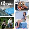 image:imageStep2 Seashell Flip Seat 2 Pack Adult Portable Outdoor Chairs for Poolside Camping Beach Stadium Providing Back Support Made of UV20 Durable Plastic Incredible WhiteWhite