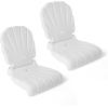 image:imageStep2 Seashell Flip Seat 2 Pack Adult Portable Outdoor Chairs for Poolside Camping Beach Stadium Providing Back Support Made of UV20 Durable Plastic Incredible WhiteWhite