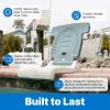 image:imageStep2 Seashell Flip Seat 2 Pack Adult Portable Outdoor Chairs for Poolside Camping Beach Stadium Providing Back Support Made of UV20 Durable Plastic Incredible WhiteAqua