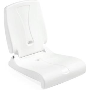 image:imageStep2 Seashell Flip Seat 2 Pack Adult Portable Outdoor Chairs for Poolside Camping Beach Stadium Providing Back Support Made of UV20 Durable Plastic Incredible WhiteWhite